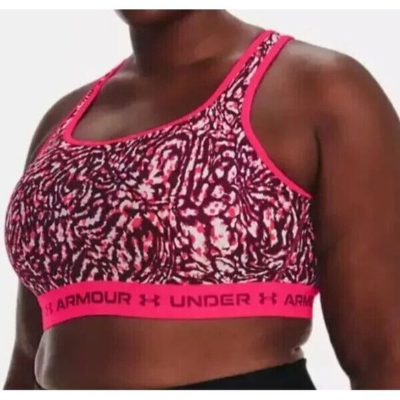Under Armour Other - Under Armour Mid Crossback Print Women's Plus Size 2X Sports Bra 1362899-975 New